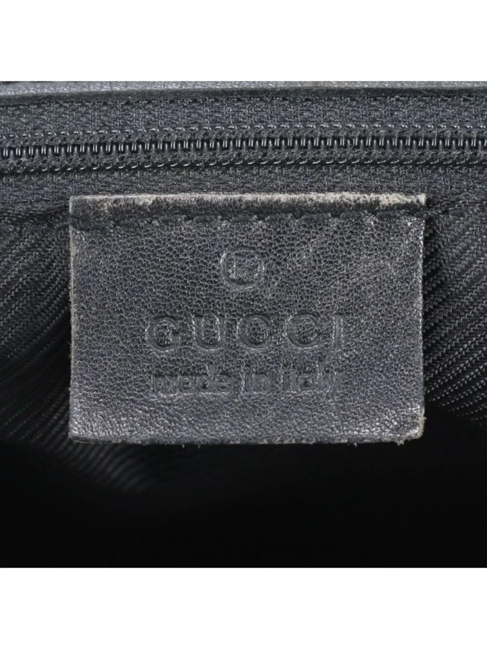 Gucci GG Canvas Leather Tote Shoulder Hand Brown